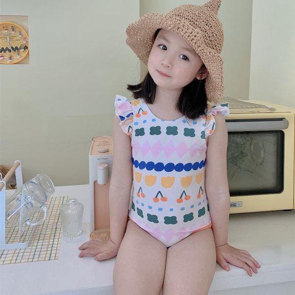 summer cartoon printed baby girls swimwear sleeveless ruffles kids jumpsuits beach children backless swimsuits one-pieces, Black 
summer cartoon printed baby girls swimwear sleeveless ruffles kids jumpsuits beach children backless swimsuits one-pieces, Black
