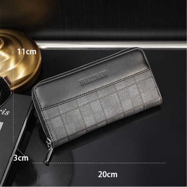 wholesale factory leathers men shoulder bag street trend plaid long wallet multi-card fashion coin purse joker contrast color leather handba, Red;black
wholesale factory leathers men shoulder bag street trend plaid long wallet multi-card fashion coin purse joker contrast color leather handba, Red;black
