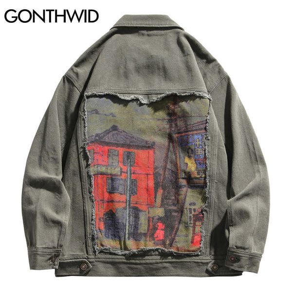 gonthwid house print patchwork denim jackets streetwear mens hip hop harajuku casual jeans jacket coats harajuku fashion 211009, Black;brown
gonthwid house print patchwork denim jackets streetwear mens hip hop harajuku casual jeans jacket coats harajuku fashion 211009, Black;brown