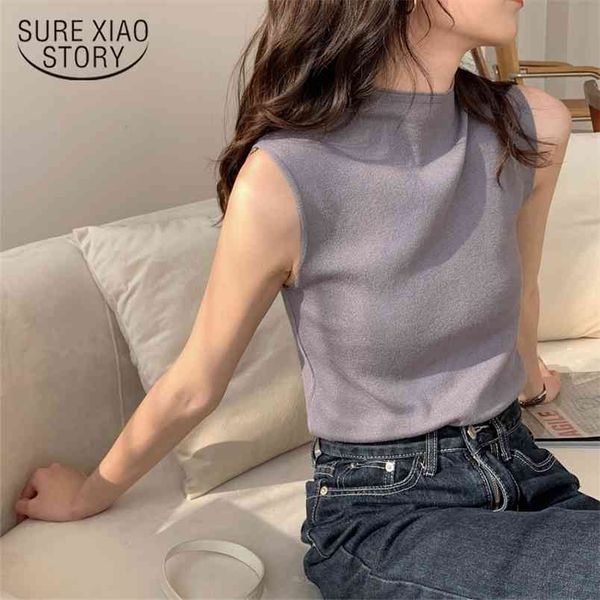 knitted summer turtleneck tank female sleveless vest casual women camisole sleeveless slim fashion chic 210421, White
knitted summer turtleneck tank female sleveless vest casual women camisole sleeveless slim fashion chic 210421, White