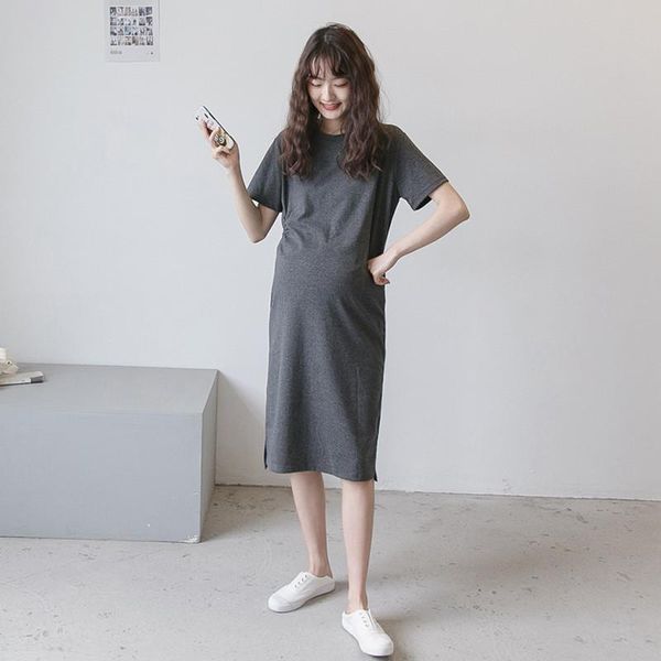 maternity dresses summer dress expectant mother short sleeve solid color loose pregnancy round neck pregnant women clothes, White
maternity dresses summer dress expectant mother short sleeve solid color loose pregnancy round neck pregnant women clothes, White