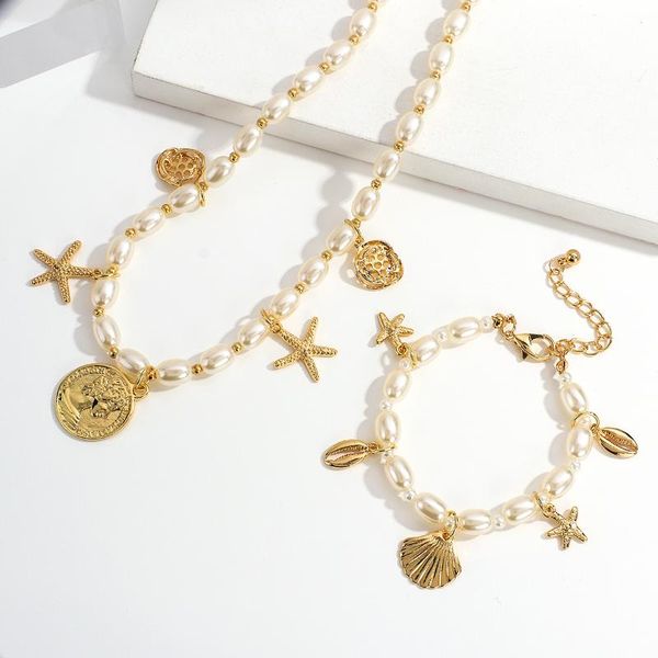pendant necklaces lifefontier vintage imitation pearl necklace for women gold color metal beads shell starfish coin pendants jewelry gift, Silver
pendant necklaces lifefontier vintage imitation pearl necklace for women gold color metal beads shell starfish coin pendants jewelry gift, Silver