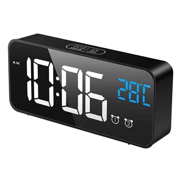 other clocks & accessories alarm clock mains powered, digital battery powered with temperature display, snooze, dual alarms for bedroom
other clocks & accessories alarm clock mains powered, digital battery powered with temperature display, snooze, dual alarms for bedroom