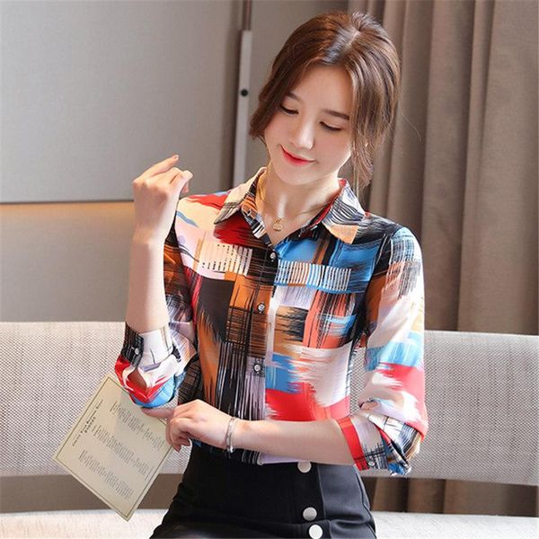 autumn fashion women and blouses long sleeve printed chiffon shirts office ladies turn-down collar clothing blusas women's &, White
autumn fashion women and blouses long sleeve printed chiffon shirts office ladies turn-down collar clothing blusas women's &, White
