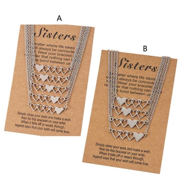 pendant necklaces friend necklace european and american creative personality stainless steel heart-shaped 4-piece set/5-piece set, Silver
pendant necklaces friend necklace european and american creative personality stainless steel heart-shaped 4-piece set/5-piece set, Silver
