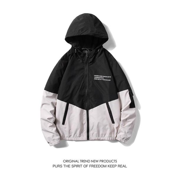 men's jackets autumn patchwork jacket with hood for men fashion trends casual clothing teenage letter print coats male streetwe, Black;brown
men's jackets autumn patchwork jacket with hood for men fashion trends casual clothing teenage letter print coats male streetwe, Black;brown