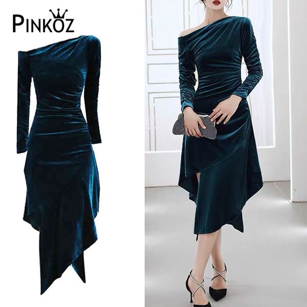 designer style dark green one shoulder slim asymmetrical long sleeve party midi dress velvet bodycon dresses robe za 210421, Black;gray
designer style dark green one shoulder slim asymmetrical long sleeve party midi dress velvet bodycon dresses robe za 210421, Black;gray