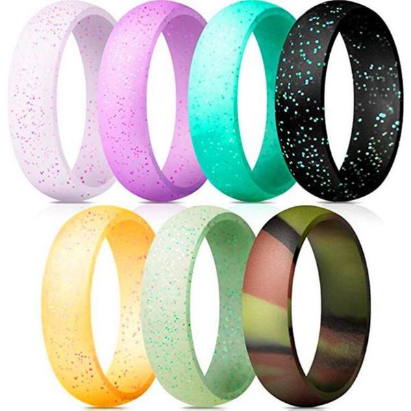 wedding rings luomansi 7ps solid color 6mm silicone couple sports creativity multicolor ring for women&men fashion, Slivery;golden
wedding rings luomansi 7ps solid color 6mm silicone couple sports creativity multicolor ring for women&men fashion, Slivery;golden