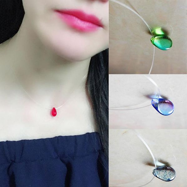 pendant necklaces ocean sea invisible transparent fishing line short chain beach pendants necklace mermaid mermaid's tears, Silver
pendant necklaces ocean sea invisible transparent fishing line short chain beach pendants necklace mermaid mermaid's tears, Silver