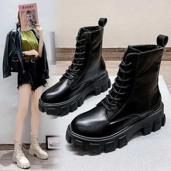 boots platform woman shoes high heels shoe for women short tube thick with round head front tie 2021, Black
boots platform woman shoes high heels shoe for women short tube thick with round head front tie 2021, Black