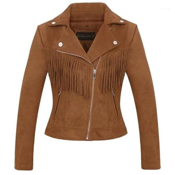 women's leather & faux 2021 -selling fringed decorative jacket women clothing suede was thin slim female short fashion coat1, Black
women's leather & faux 2021 -selling fringed decorative jacket women clothing suede was thin slim female short fashion coat1, Black