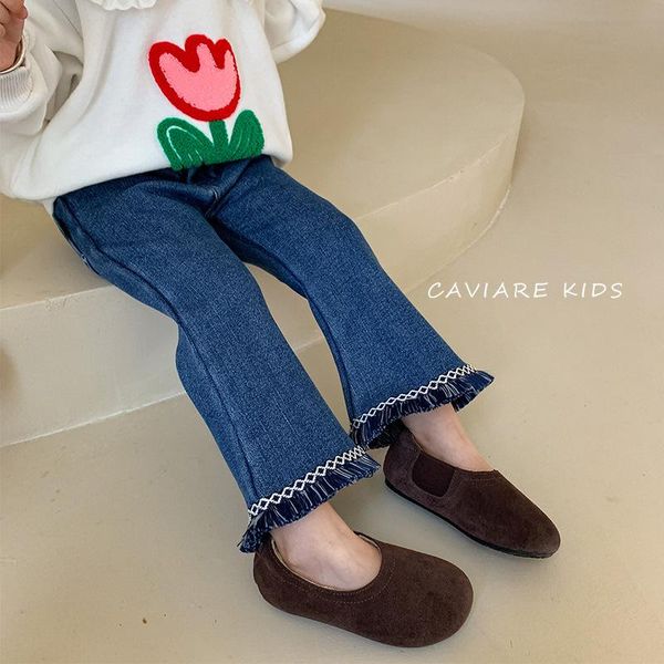 trousers children's clothing 2021 late autumn winter trendy foreign exquisite lace denim flared pants, Blue
trousers children's clothing 2021 late autumn winter trendy foreign exquisite lace denim flared pants, Blue