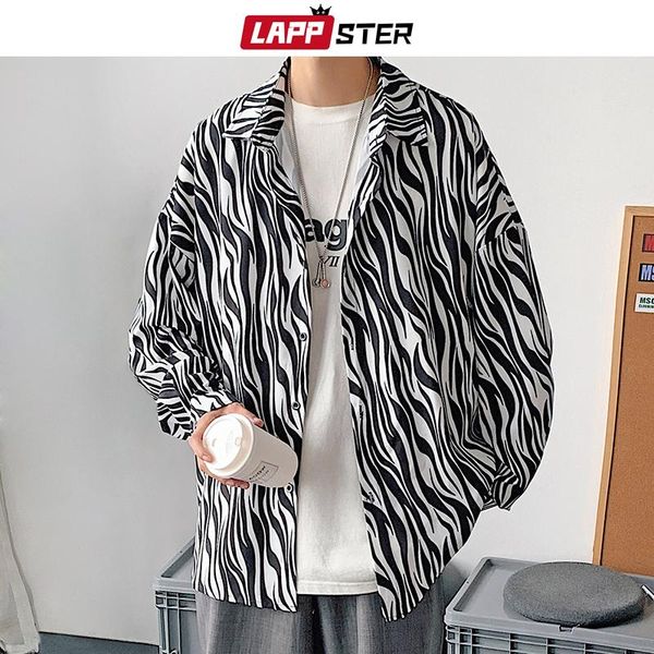 men's casual shirts lappster men leopard harajuku causal streetwear 2021 mens tie dye button up long sleeve male vintage black, White;black
men's casual shirts lappster men leopard harajuku causal streetwear 2021 mens tie dye button up long sleeve male vintage black, White;black