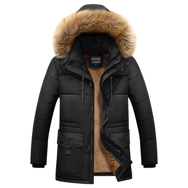 young men's winter large medium long hooded plush thickened cotton padded jacket zichao, Black
young men's winter large medium long hooded plush thickened cotton padded jacket zichao, Black