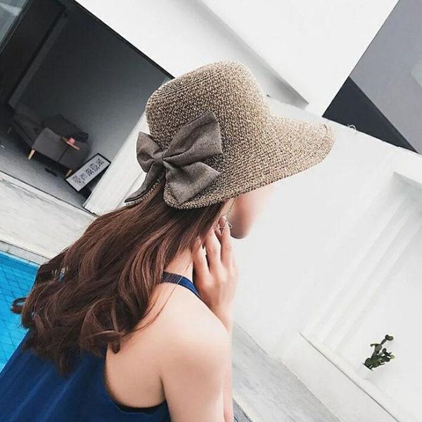 wide brim hats summer for women sun hat beach ladies fashion oversized bowknot panama lady casual straw, Blue;gray
wide brim hats summer for women sun hat beach ladies fashion oversized bowknot panama lady casual straw, Blue;gray