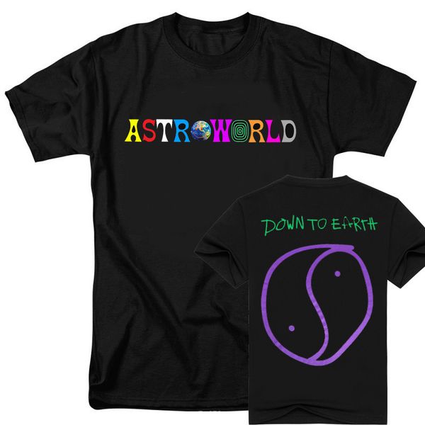 men's t shirt american rapper ravis sco's fron and ba prined, White;black
men's t shirt american rapper ravis sco's fron and ba prined, White;black