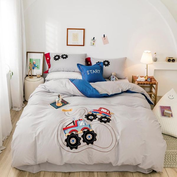 bedding sets bedroom cotton 4pcs set cartoon car bed linen bedclothes duvet cover flat sheet pillowcase /full/twin size
bedding sets bedroom cotton 4pcs set cartoon car bed linen bedclothes duvet cover flat sheet pillowcase /full/twin size
