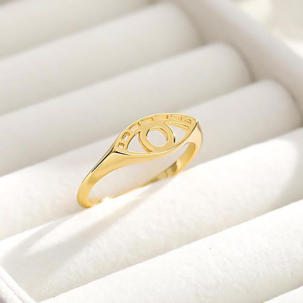 cluster rings delicate evil eye ring hollows charm hamsa for women men birthday gift trendy stainless steel mujer bijoux jewelry, Golden;silver
cluster rings delicate evil eye ring hollows charm hamsa for women men birthday gift trendy stainless steel mujer bijoux jewelry, Golden;silver
