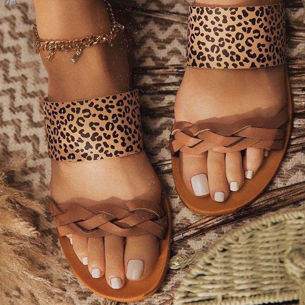 summer slippers leopard fashion print flat slides woman leather weave women shoes laides casual outdoor beach sandal, Black
summer slippers leopard fashion print flat slides woman leather weave women shoes laides casual outdoor beach sandal, Black