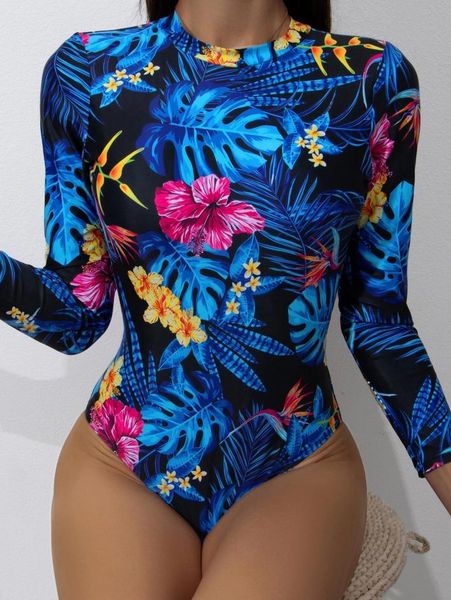 one-piece suits women backless swimsuit, adults padded wire-flower print long sleeve round neck swimwear
one-piece suits women backless swimsuit, adults padded wire-flower print long sleeve round neck swimwear