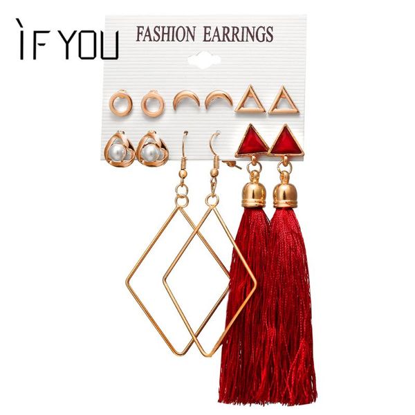 stud if you vintage long tassel earrings set for women girl 2021 fashion female moon earring brincos statement jewelry gift, Golden;silver
stud if you vintage long tassel earrings set for women girl 2021 fashion female moon earring brincos statement jewelry gift, Golden;silver