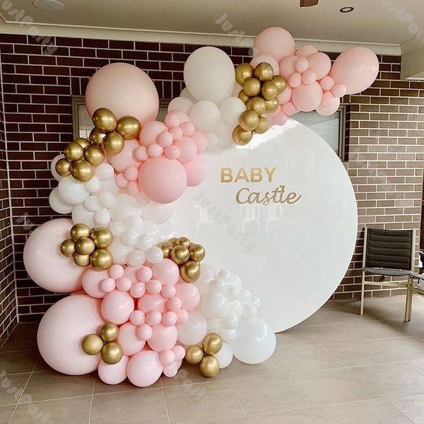 193pcs macaron baby pink balloon garland wedding decoration chrome gold matte white balloon arch baby shower birthday decor
193pcs macaron baby pink balloon garland wedding decoration chrome gold matte white balloon arch baby shower birthday decor