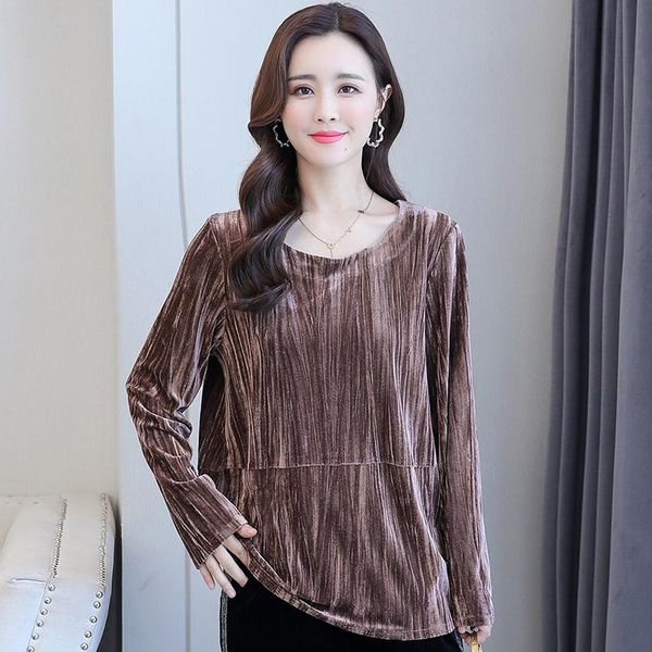 autumn women's velvet blouses 2021 elegant vintage long sleeve shirts female casual loose plus size women clothing woman &, White
autumn women's velvet blouses 2021 elegant vintage long sleeve shirts female casual loose plus size women clothing woman &, White