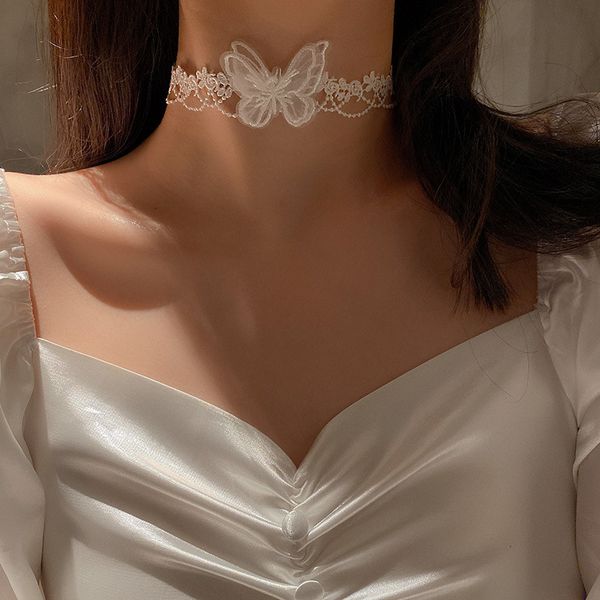 lace cloth butterfly necklace court style simple clavicle chain fashion temperament girl xinsen neckwear, Black
lace cloth butterfly necklace court style simple clavicle chain fashion temperament girl xinsen neckwear, Black