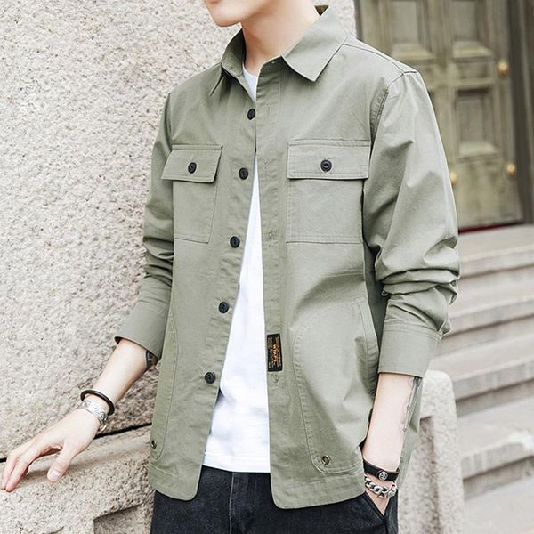 men's casual shirts shirt men 2021 korean fashion cool autumn long sleeve loose tooling coat blouses cardigan vintage clothes, White;black
men's casual shirts shirt men 2021 korean fashion cool autumn long sleeve loose tooling coat blouses cardigan vintage clothes, White;black
