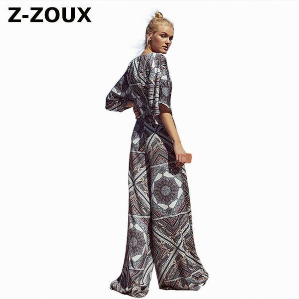 women's jumpsuits & rompers z-zoux women jumpsuit deep v neck half sleeve printed womens bandage hollow out floral long spring, Black;white
women's jumpsuits & rompers z-zoux women jumpsuit deep v neck half sleeve printed womens bandage hollow out floral long spring, Black;white