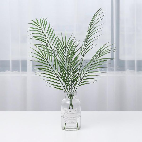 decorative flowers & wreaths 70cm 3fork tropical fake palm tree bouquet artificial leaves branch large green false plant plastic leaf for ha
decorative flowers & wreaths 70cm 3fork tropical fake palm tree bouquet artificial leaves branch large green false plant plastic leaf for ha