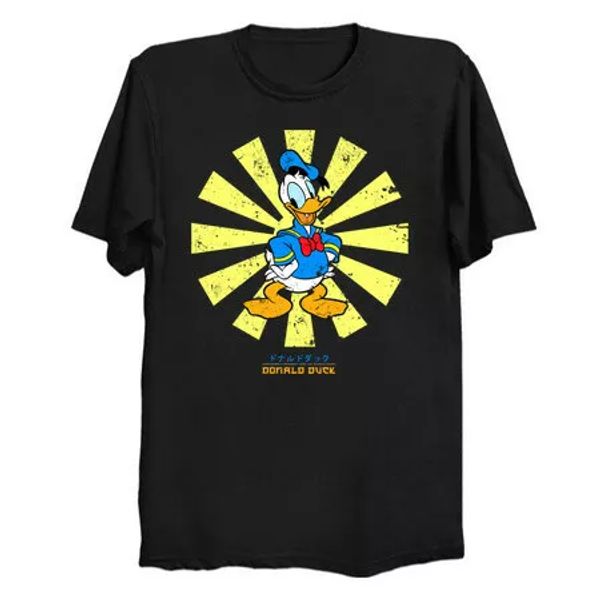 Donald Retro Duck Japanese Vintage Nostalgic Funny Cartoon Classic Black Tshirt, White;black
Donald Retro Duck Japanese Vintage Nostalgic Funny Cartoon Classic Black Tshirt, White;black