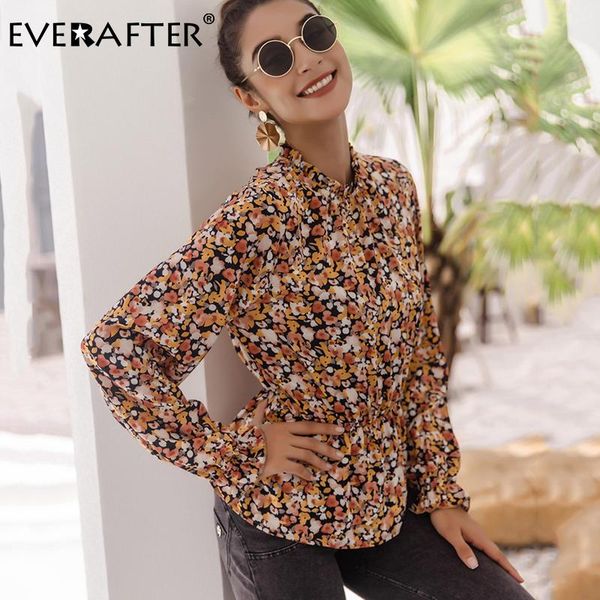 blouse women elegant floral print shirt stand ruffles elastic waist button sweet 2021 autumn chic blusas female women's blouses & shirt, White
blouse women elegant floral print shirt stand ruffles elastic waist button sweet 2021 autumn chic blusas female women's blouses & shirt, White