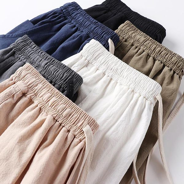 men's pants summer spring men vintage calf length linen cotton plus size khaki straight stretch, Black
men's pants summer spring men vintage calf length linen cotton plus size khaki straight stretch, Black