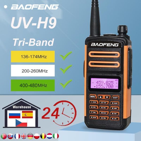 upgrade baofeng tri band walkie talkie uv-h9 two way ham cbradio 8w 136-174mhz/220-260mhz/400-480mhz fm transceiver
upgrade baofeng tri band walkie talkie uv-h9 two way ham cbradio 8w 136-174mhz/220-260mhz/400-480mhz fm transceiver