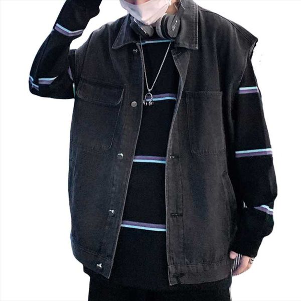 mens denim vests black blue waistcoat fashion jeans sleeveless jacket male vest men's, Black;white
mens denim vests black blue waistcoat fashion jeans sleeveless jacket male vest men's, Black;white
