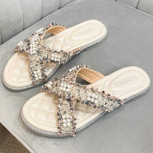 women flip flops summer rome shoes ladies fashion casual flats pearl cross open toe female slippers sandals large size qq723 210625, Black
women flip flops summer rome shoes ladies fashion casual flats pearl cross open toe female slippers sandals large size qq723 210625, Black