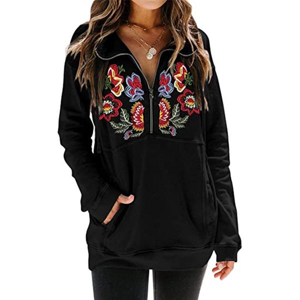 women's hoodies & sweatshirts women hoodie harajuku loose ethnic floral embroidery zipper up collar hooded pocket midi black autumn lad
women's hoodies & sweatshirts women hoodie harajuku loose ethnic floral embroidery zipper up collar hooded pocket midi black autumn lad