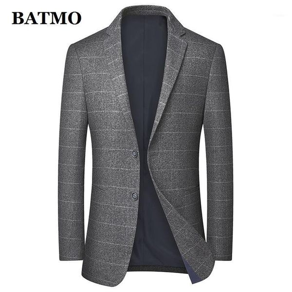 men's suits & blazers batmo 2021 arrival spring&summer thin casual plaid blazer men,men's grey jackets ,xz1985, White;black
men's suits & blazers batmo 2021 arrival spring&summer thin casual plaid blazer men,men's grey jackets ,xz1985, White;black