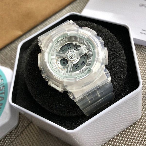 news led sports watch baby-g fashion dial large area texture metal color designer men and women outdoor shockproof luminous diving tour (gif, Slivery;brown
news led sports watch baby-g fashion dial large area texture metal color designer men and women outdoor shockproof luminous diving tour (gif, Slivery;brown