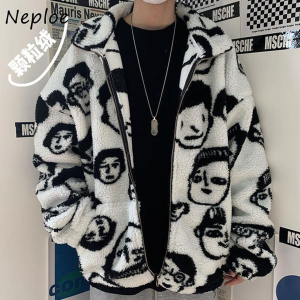 men's jackets neploe high street hip-hop fashion men coats autumn winter retro cartoon printed lamb fur padded stand-collar jacket, Black;brown
men's jackets neploe high street hip-hop fashion men coats autumn winter retro cartoon printed lamb fur padded stand-collar jacket, Black;brown