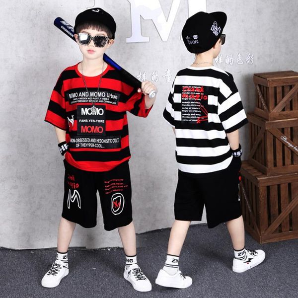 clothing sets 2021 children baby boys fashion striped o-neck t-shirt +shorts pants kid suit for 5 6 8 10 12 years old wear 2 colors, White
clothing sets 2021 children baby boys fashion striped o-neck t-shirt +shorts pants kid suit for 5 6 8 10 12 years old wear 2 colors, White