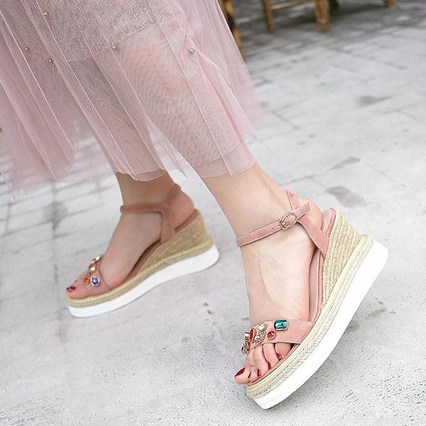 dress shoes ladies woman wedges platform sandals women summer buckle high heels pink 2021, Black
dress shoes ladies woman wedges platform sandals women summer buckle high heels pink 2021, Black