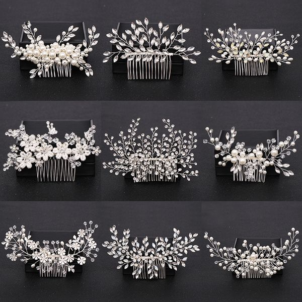 silver color pearl crystal wedding hair combs hair accessories for bridal flower headpiece women bride hair ornaments jewelrydio chan contac, White;golden
silver color pearl crystal wedding hair combs hair accessories for bridal flower headpiece women bride hair ornaments jewelrydio chan contac, White;golden