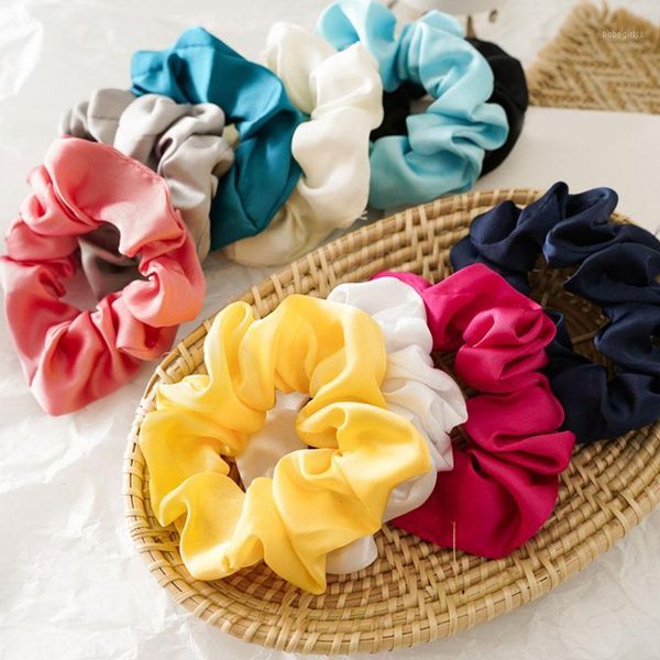 glossy satin small hair ring solid color scrunchies girls ties rope elastic bands pontail holder accessories1
glossy satin small hair ring solid color scrunchies girls ties rope elastic bands pontail holder accessories1