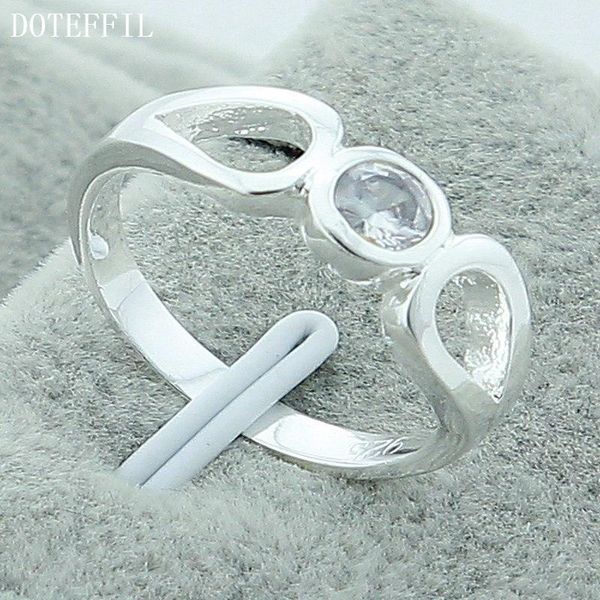 cluster rings doteffil 925 sterling silver round transparent zircon ring for women wedding engagement party fashion charm jewelry1, Golden;silver
cluster rings doteffil 925 sterling silver round transparent zircon ring for women wedding engagement party fashion charm jewelry1, Golden;silver