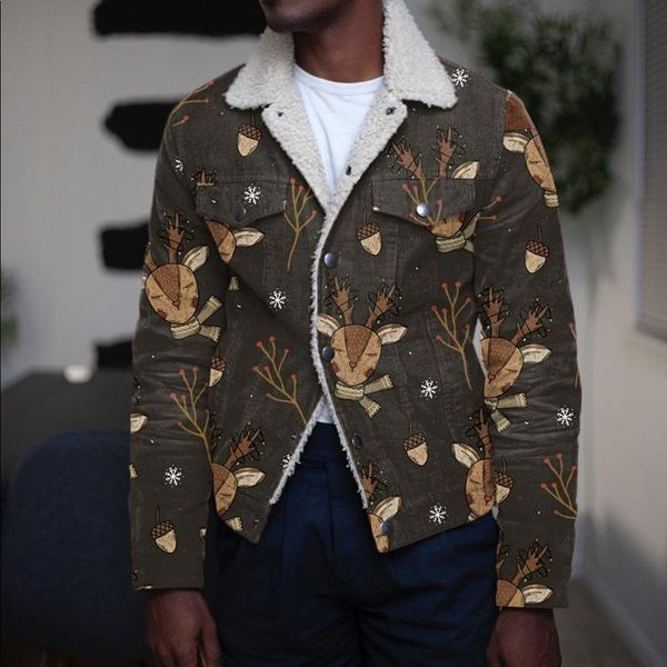 men's jackets autumn winter vintage button mens coats fashion printed long sleeve for men casual slim turndown collar outerwears, Black;brown
men's jackets autumn winter vintage button mens coats fashion printed long sleeve for men casual slim turndown collar outerwears, Black;brown