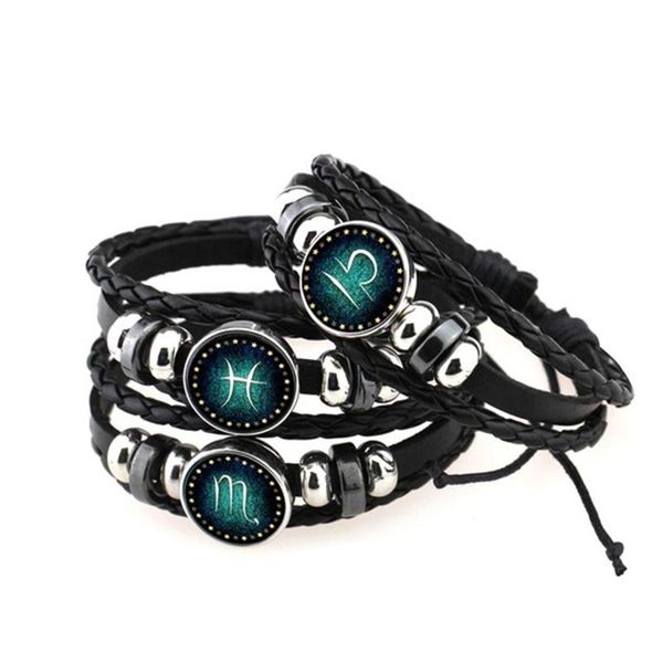 charm bracelets 12 zodiac signs constellation bracelet men fashion handmade multilayer beaded braided leather for women birthday gifts, Golden;silver
charm bracelets 12 zodiac signs constellation bracelet men fashion handmade multilayer beaded braided leather for women birthday gifts, Golden;silver