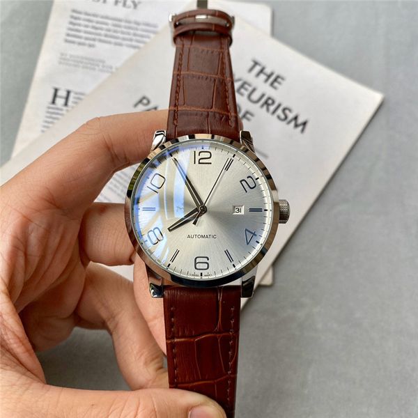 mens watch satch time walker mechanical automatic watches stainless steel case leather watchband wristwatch for men waterproof analog montre, Slivery;brown
mens watch satch time walker mechanical automatic watches stainless steel case leather watchband wristwatch for men waterproof analog montre, Slivery;brown