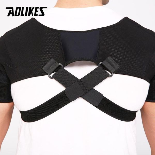back support pain relief double bandage cross compression shoulder brace adjustable sports belt, Black;blue
back support pain relief double bandage cross compression shoulder brace adjustable sports belt, Black;blue